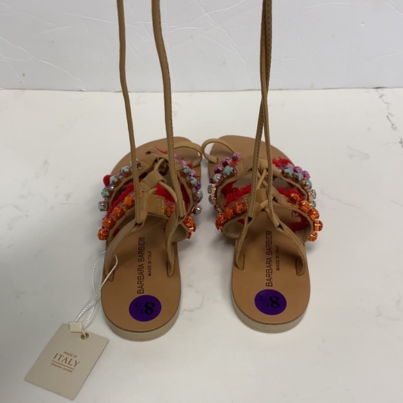 COPY - Anthropology Barbara barbieri tassel Pom lace Gladiator Sandal - Picture 6 of 16